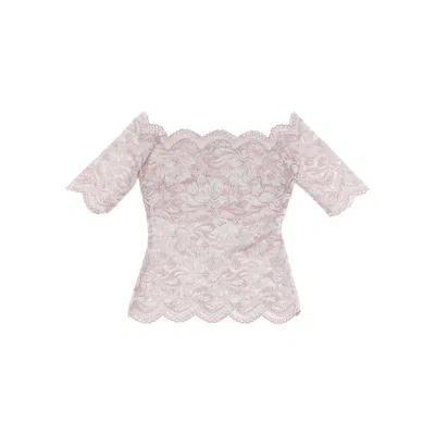 RABANNE LUREX LACE TOP
