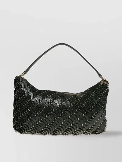 Rabanne Main Bag With Woven Texture And Detachable Strap