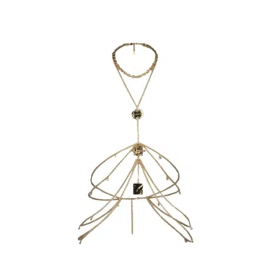 Rabanne Medals Body Necklace -  - Brass - Gold