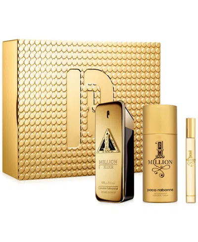 Rabanne Men's 3-pc. 1 Million Elixir Parfum Intense Gift Set In Brown