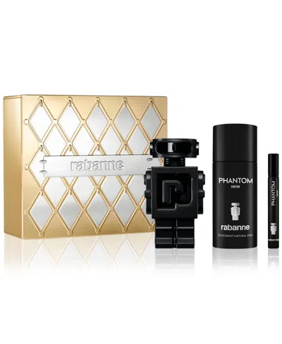 Rabanne Men's 3-pc. Phantom Parfum Gift Set In Transparent