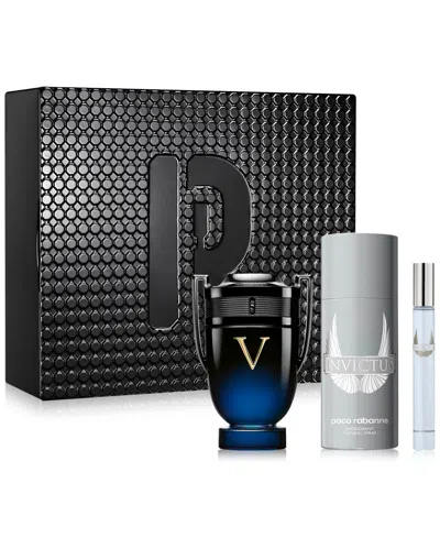 Rabanne Men's 3-pc. Invictus Victory Elixir Parfum Gift Set In No Color