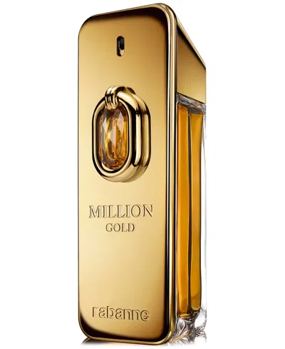 Rabanne Men's Million Gold Elixir Parfum Intense, 3.4 Oz. In Transparent
