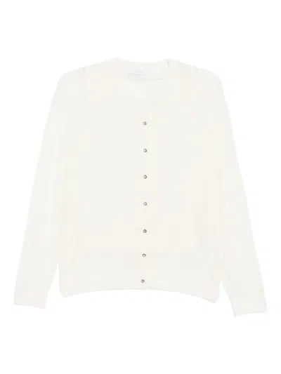 Rabanne Merino Cardigan In Animal Print