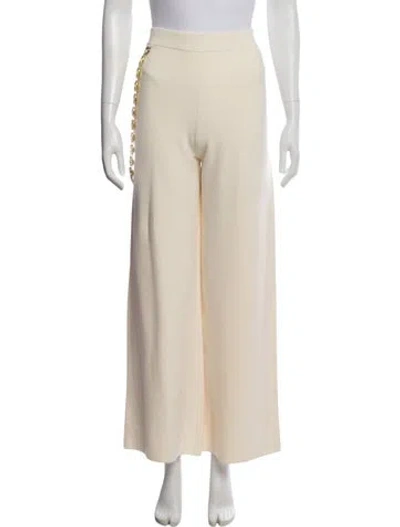 Pre-owned Rabanne Merino Wool Wide Leg Pants