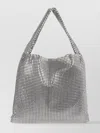 Rabanne Mesh Chainmail Shoulder Bag In Silver