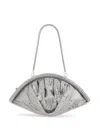 Rabanne Mesh Evening Clutch In Silver In Silver