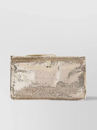 Rabanne Mesh Detail Clutch Bag