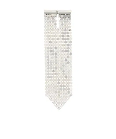 Rabanne Mesh Drop Earring In White