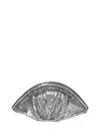 Rabanne Mesh Large Evening Clutch In Silver
