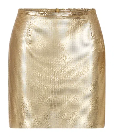RABANNE PACO RABANNE MESH MINI SKIRT