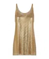 Rabanne Paco  Haut Mini Mesh Printed Recto Verso In Nude