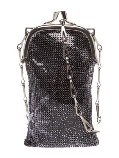 Pre-owned Rabanne Metal Bucket Bag In Gray
