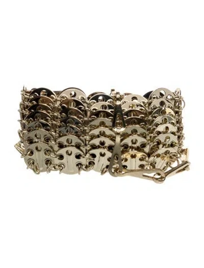 Pre-owned Rabanne Metal Clutch In Green