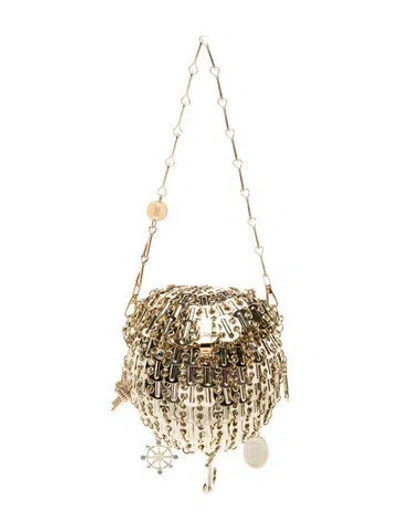 Pre-owned Rabanne Metal Evening Bag W/ Tags In Neutral