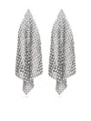 Rabanne Crystal-embellished Drop Earrings In シルバー