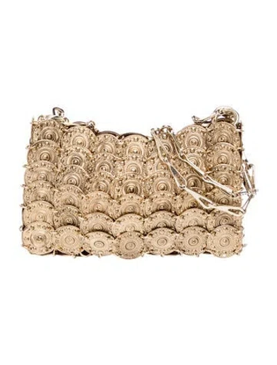 Pre-owned Rabanne Metal Minaudière In Gold