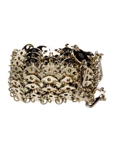 Pre-owned Rabanne Metal Minaudière W/ Tags