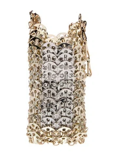 Pre-owned Rabanne Metal Shoulder Bag In Gold/silver