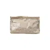 Rabanne Metallic Brass Handbag With Sequined Detailing In Gold