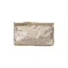 Rabanne Metallic Brass Handbag With Sequined Detailing In Gold