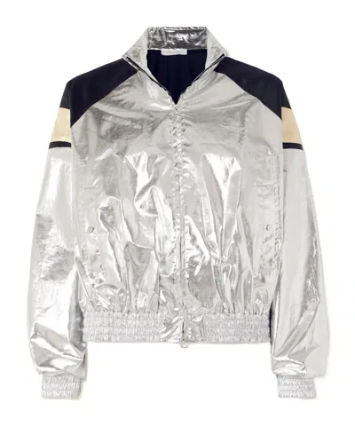 Rabanne Metallic Casual Jacket In White
