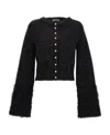 Rabanne Black Viscose Blend Cardigan In Black