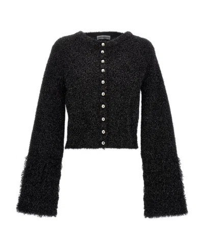 RABANNE PACO RABANNE CREWNECK CROPPED CARDIGAN