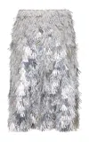 Rabanne Metallic Embellished Knee-length Skirt In Silver