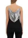 Rabanne Metallic Insert Blouse In Multicolor