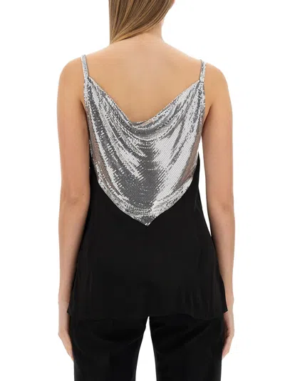 Rabanne Metallic Insert Blouse In Multicolor