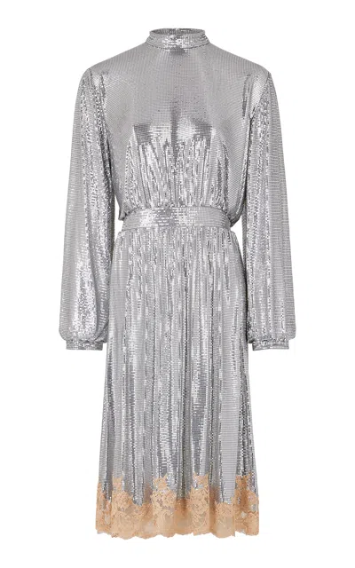 Rabanne Metallic Knee-length Dress In Silver