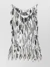 Rabanne Silver Chain Top With Brass Leaf Embellishment