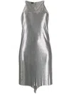 RABANNE METALLIC-MESH DRESS