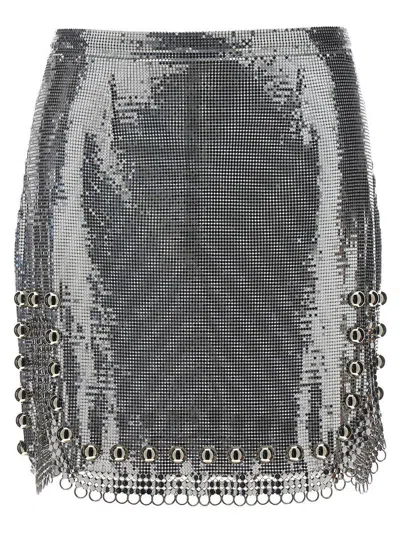 Rabanne Metallic Mesh Skirt