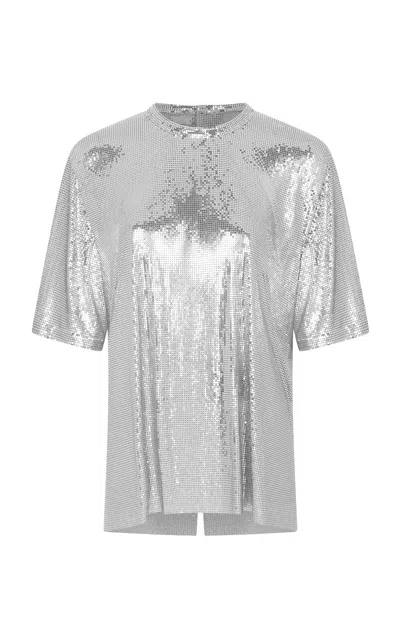 Rabanne Metallic Short-sleeve Top