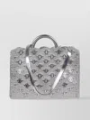 Rabanne Metallic Tote Bag Scalloped Handles
