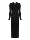 Rabanne Low-black Midi Dress In Black
