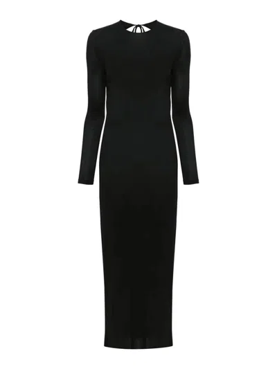 Rabanne Midi Dress In Black