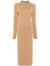Rabanne Chain-embellished Dress In Brown