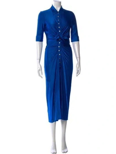 Pre-owned Rabanne Midi Length Dress In Blue