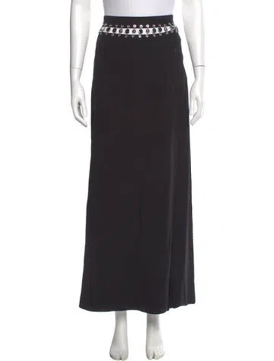 Pre-owned Rabanne Midi Length Skirt In Black