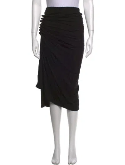 Pre-owned Rabanne Midi Length Skirt In Black
