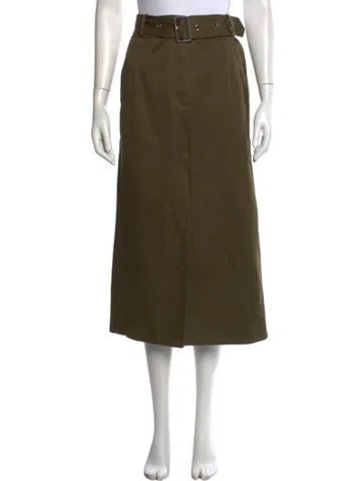 Pre-owned Rabanne Midi Length Skirt In Green