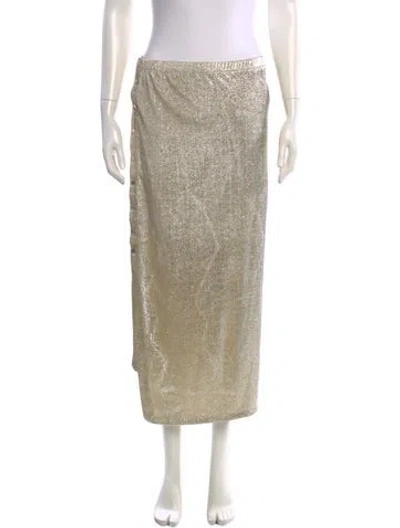 Pre-owned Rabanne Midi Length Skirt W/ Tags In Neutral
