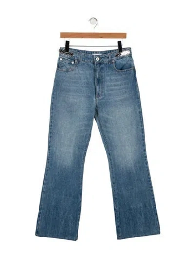Pre-owned Rabanne Mid-rise Flared Jeans In Blue