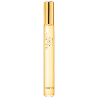 Rabanne Million Gold For Her Eau De Parfum Travel Spray 0.33 oz / 10 ml Eau De Parfum Spray