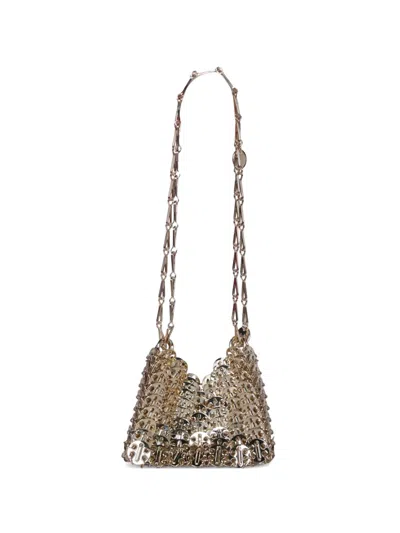 Rabanne Mini 1969 Chainmail Shoulder Bag In Blue