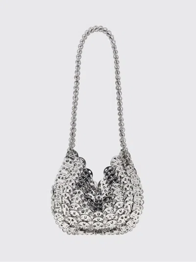 Rabanne Nano Metal Bag In Silver