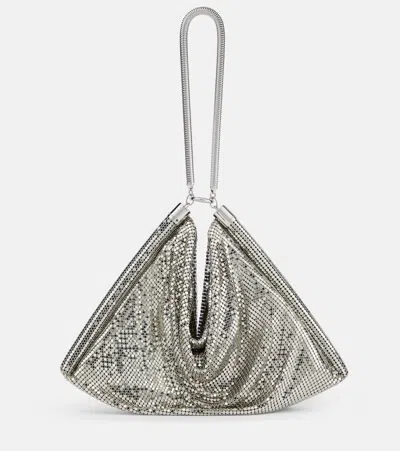 Rabanne Mini Chainmail Shoulder Bag In Metallic
